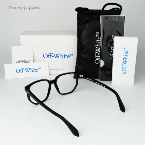 Off-White Women Eyeglasses Black Square OERJ039 STYLE 39 1000 NEW AUTHENTIC - Picture 8 of 8